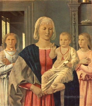  italiano Pintura al %C3%B3leo - Virgen de Senigallia Humanismo renacentista italiano Piero della Francesca